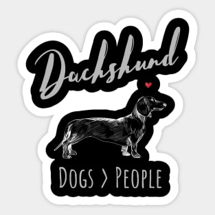 Dachshunds - Dogs > People Sticker